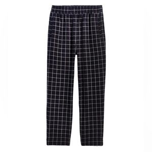 Madewell Womens Huston Pull-On Tapered Pants in Plaid True Black size small